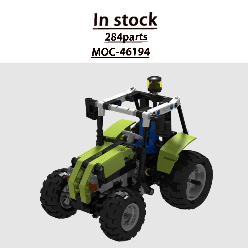 Urban Farming Model - MOC-46194 ฟาร์มในเมืองรถแทรกเตอร์การเกษตรบล็อกตัวต่อรุ่น 284 ชิ้น MOC เด็กผู้ชายเด็กวันเกิดของขวัญของเล่นคริสต์มาส